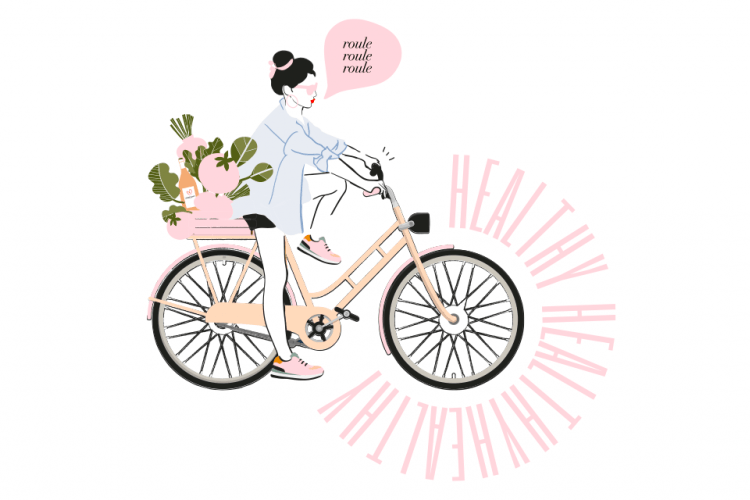 Juliette à vélo