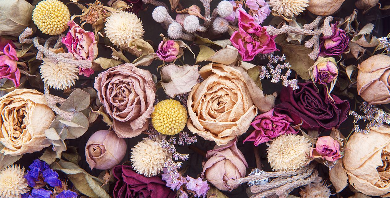 Idée DIY fleurs séchées