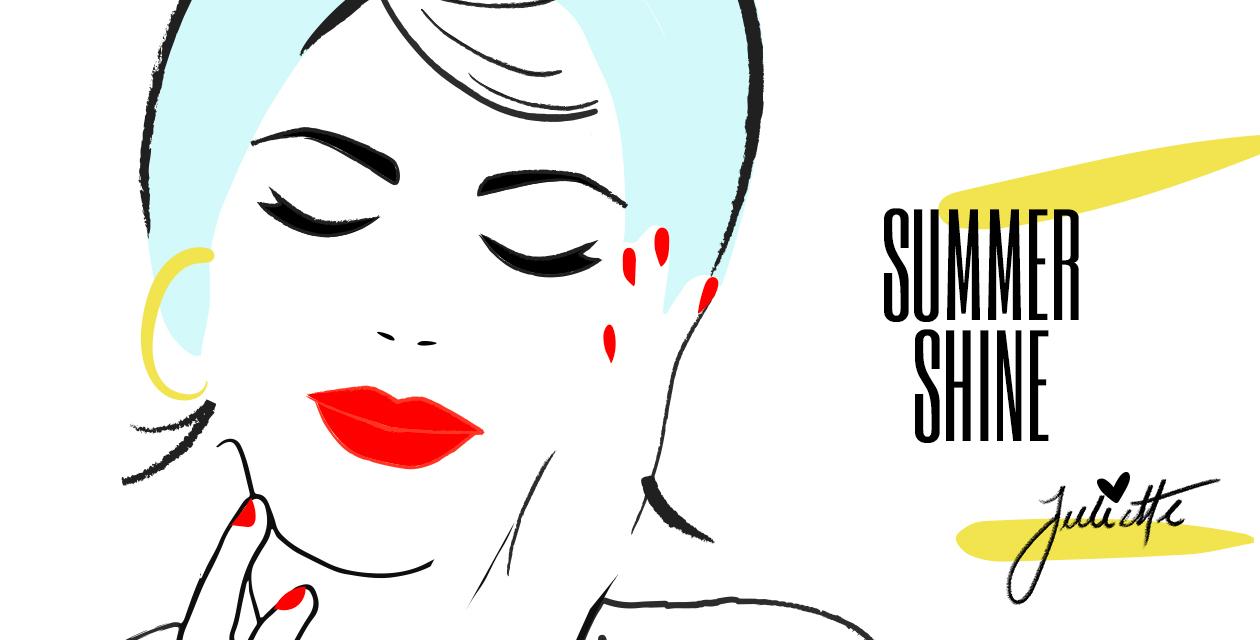 Juliette se faisant un soin du visage