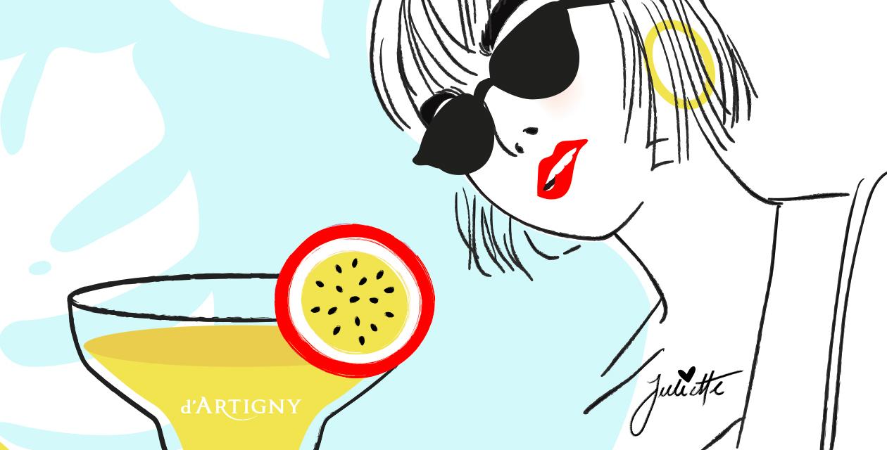 Juliette en garden party