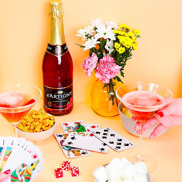 mocktail framboise fizz