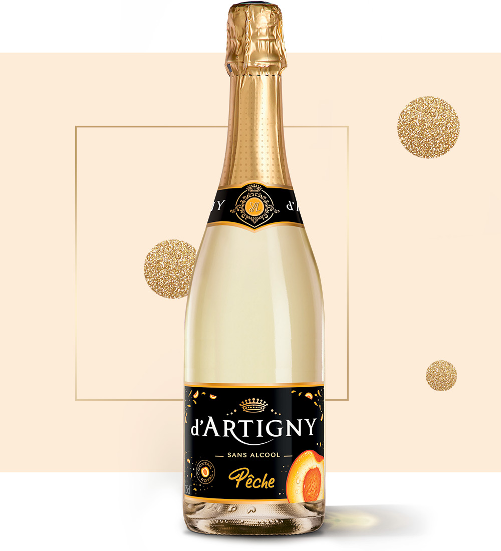 Achat / Vente D'Artigny Cocktail aromatisé pêche sans alcool, 75cl