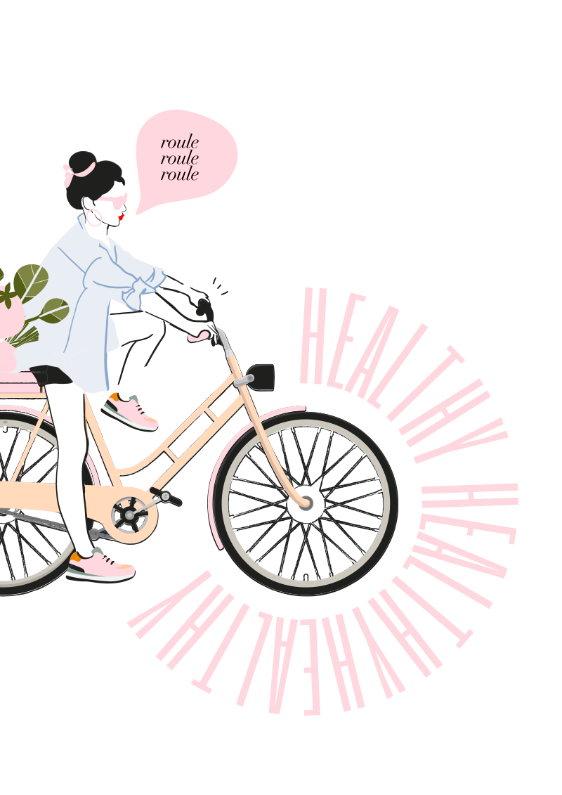 Juliette à vélo