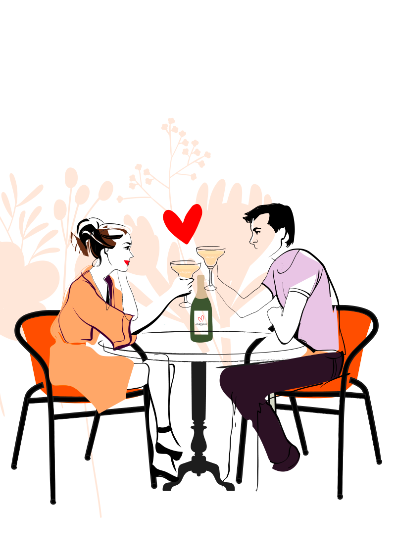 illustration dates sans alcool